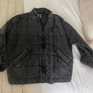 Free People Quilted Dolman Jacket